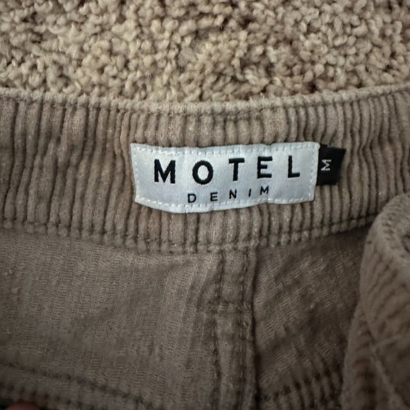 Motel Rocks tan/beige corduroy pants size Medium - Picture 2 of 2